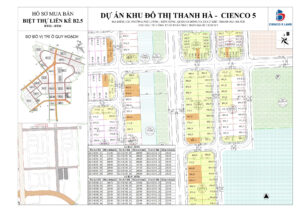 Mặt Bằng Sơ Đồ Khu B2.4 Liền Kề Biệt Thự Thanh Hà MườngThanh