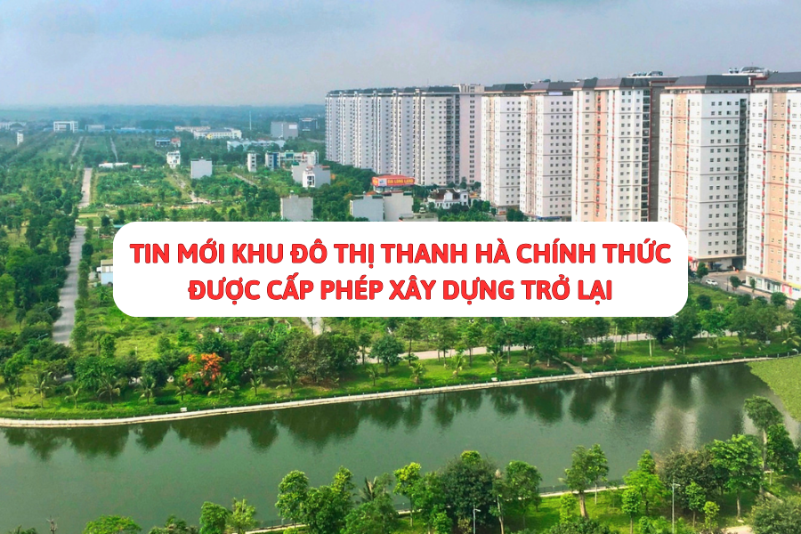 khu đô thị Thanh Hà đã được cấp phép xây dựng