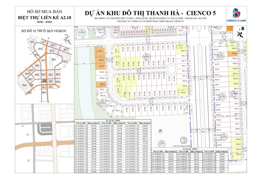 Khu Biệt Thự A2.10 Thanh Hà Cienco5