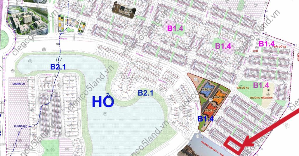 liền kề Thanh Hà B1.4 liền kề 39