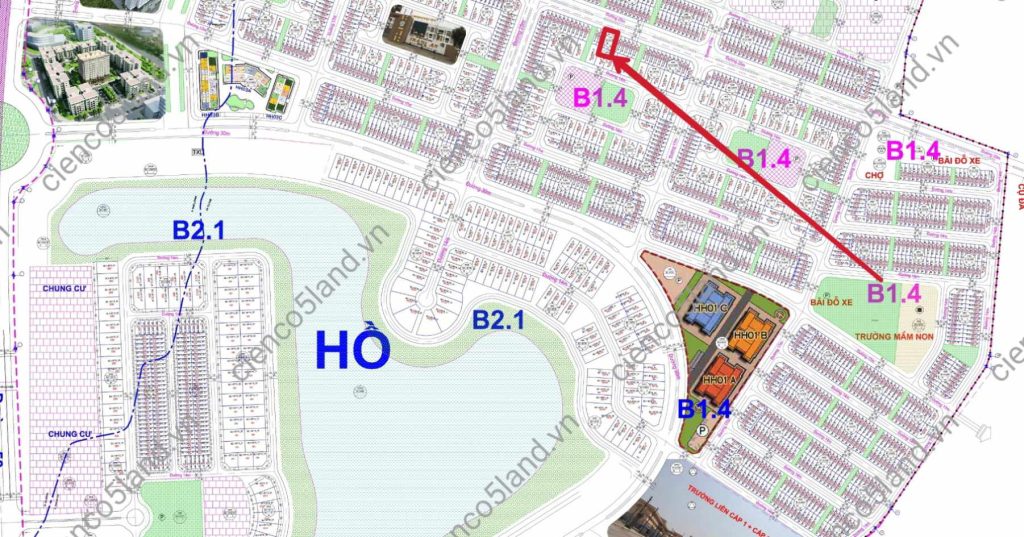 liền kề Thanh Hà b1.4 liền kề 02