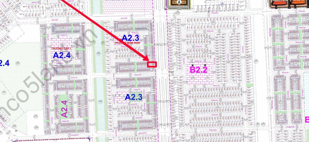 liền kề Shophouse Thanh Hà A2.3 liền kề 03