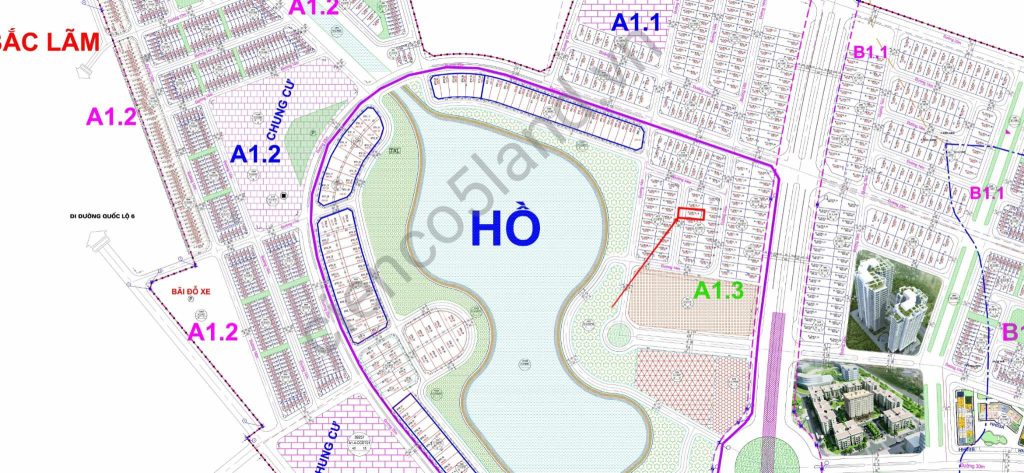 Biệt thự Thanh Hà A1.3 biệt thự 10