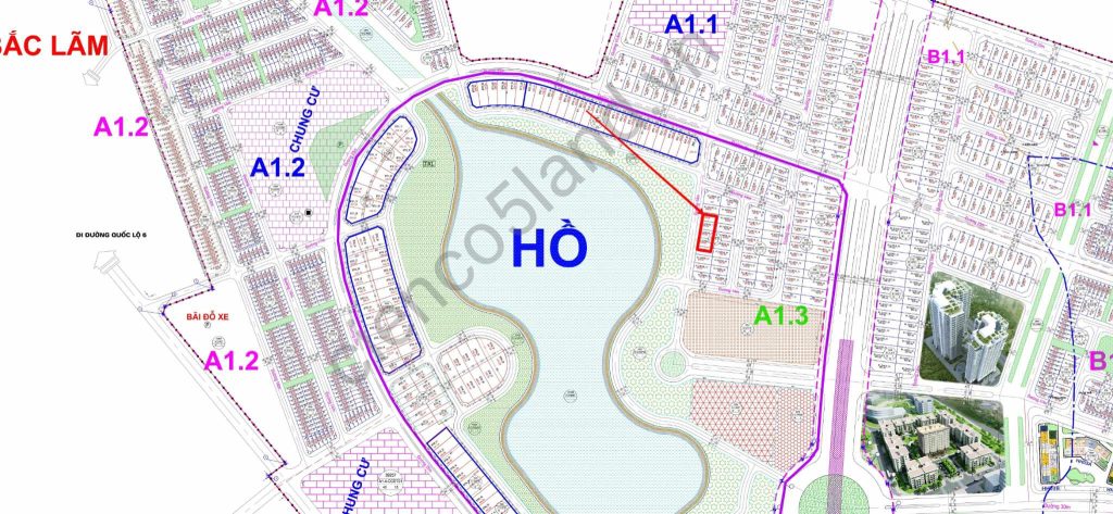 biệt thự Thanh Hà A1.3 biệt thự 09