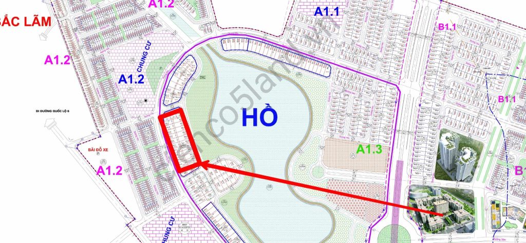 Biệt thự Thanh Hà A1.3, biệt thự 02