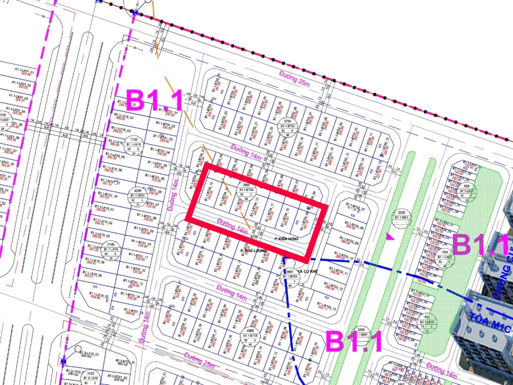 Biệt thự Thanh Hà B1.1 BT04 1/500
