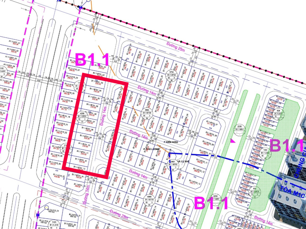 Biệt thự Thanh Hà B1.1 BT01 1/500