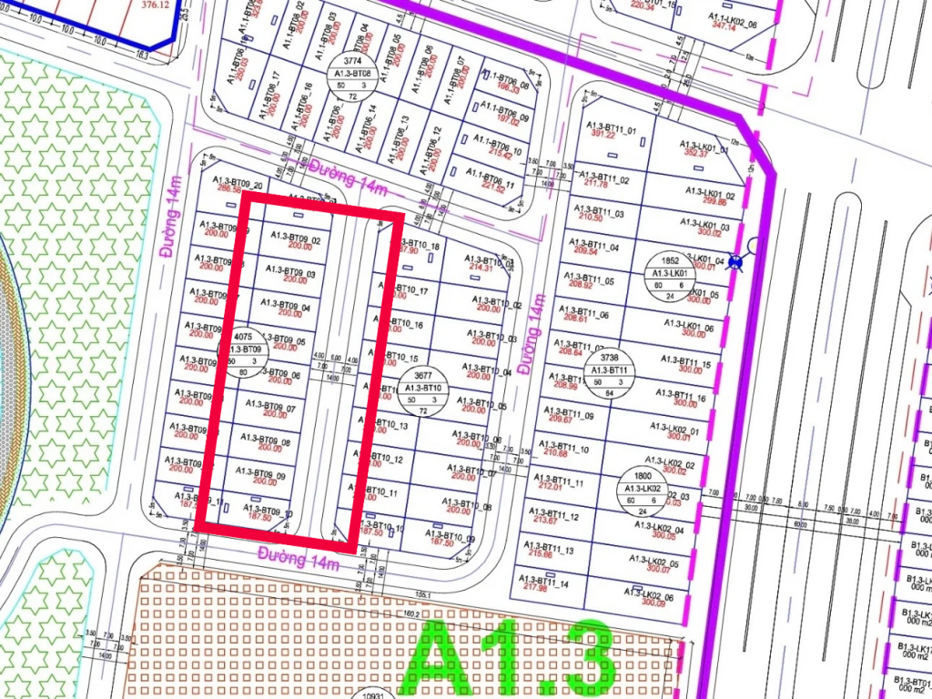 Biệt thự Thanh Hà A1.3 BT09 1/500