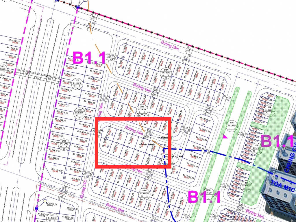 Biệt thự Thanh Hà B1.1 BT03 1/500