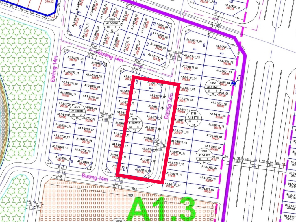 Biệt thự Thanh Hà A1.3 BT10 1/500